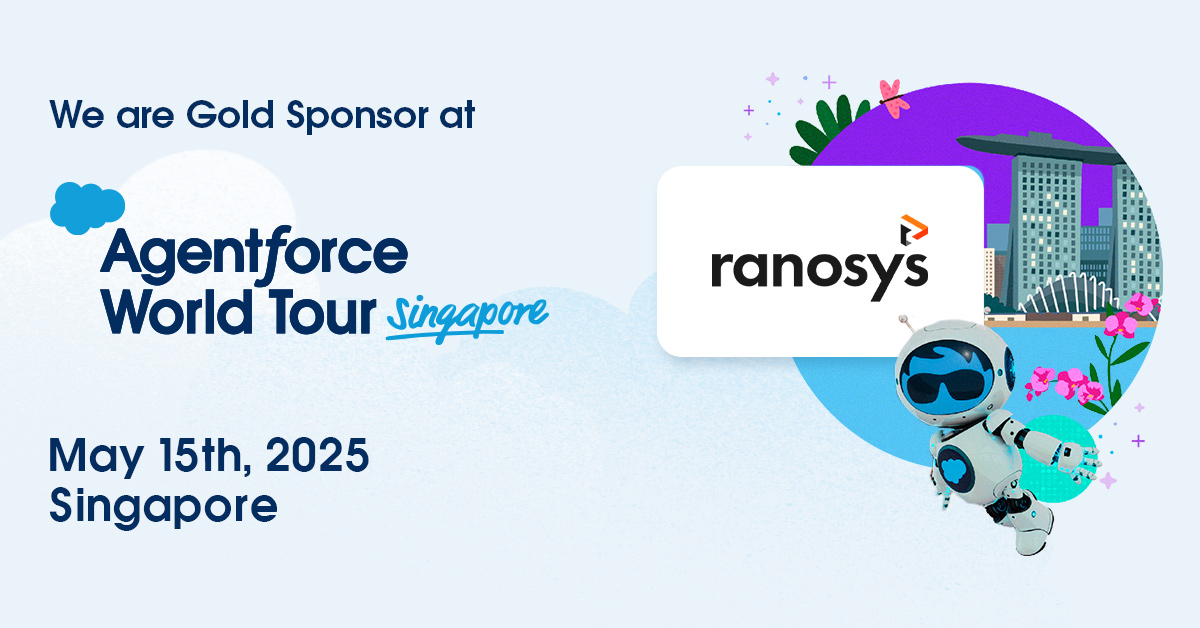 Ranosys is a Gold sponsor of the Agentforce World Tour Singapore 2025